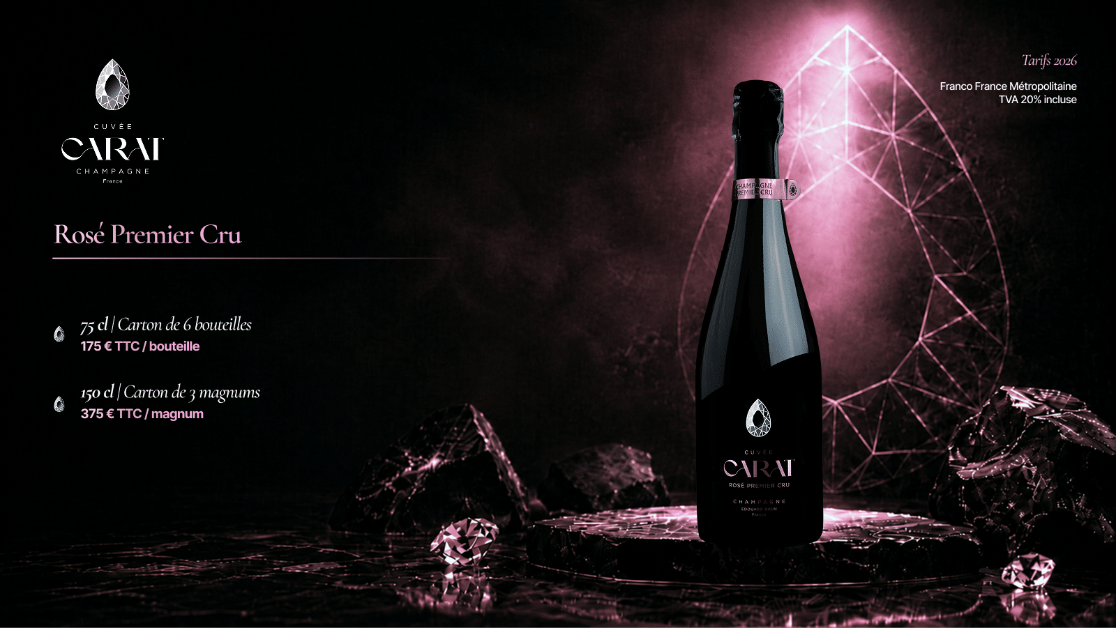 Cuvée Carat 2026 Pricing — Rosé Premier Cru